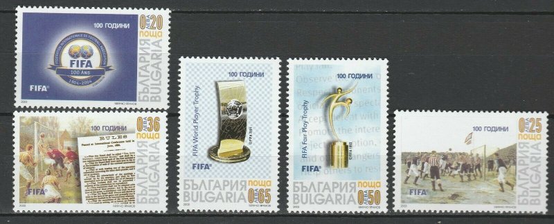 Bulgaria 2003 Football, FIFA 5 MNH stamps