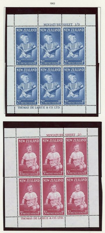 NEW ZEALAND 1961/66  SELECTION  ON PAGES MINT NH SCOTT $198.00