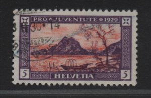 Switzerland  #B49  used  1929  pro juventute   5c