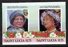 St Lucia 1985 Life & Times of HM Queen Mother (Leader...