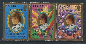 BELIZE SC# 618-20 VF MNH 1982