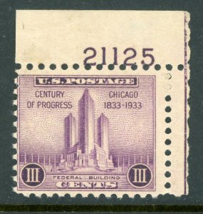 USA 1933 Century of Progress 3¢  \Scott # 729 Mint B684