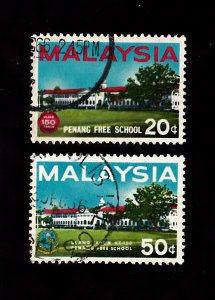 Malaysia Scott #35-36 Used