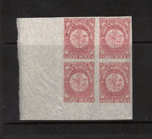 Newfoundland #22 Very Fine Never Hinged Corner Block **With Certificate**