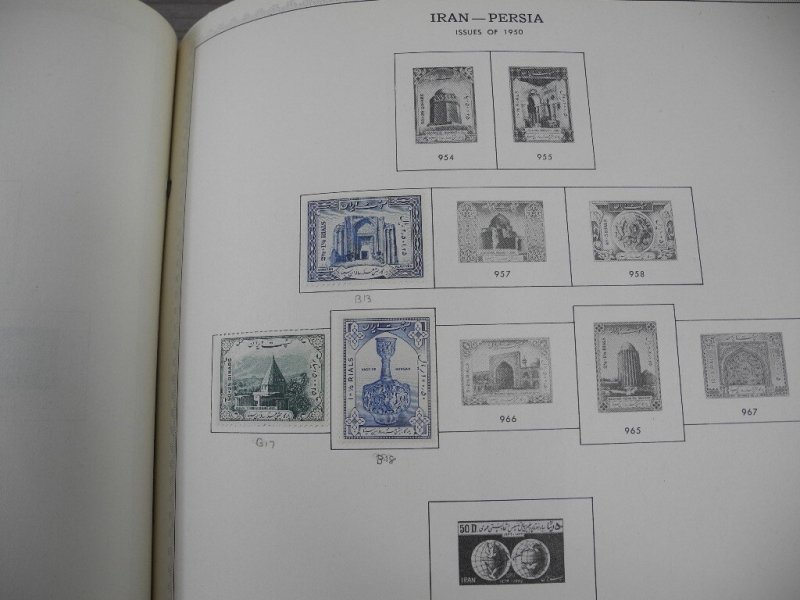 PERSIA, Fantastic Stamp Collection mounted/partially glued in a Minkus