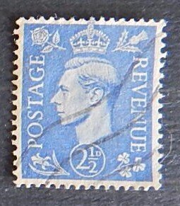 1937-1939, King George VI, Great Britain, 2 1/2 D, SG #466a (2029-T)