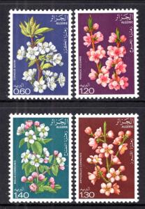 Algeria 607-610 Flowers MNH VF