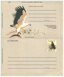 Australia 1982 Peregrine Falcon Lettercard - Unused - Gum adhesion on the edges