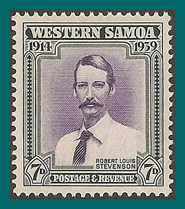 Samoa 1939 NZ Control, Robert Louis Stevenson, MLH #184,SG198