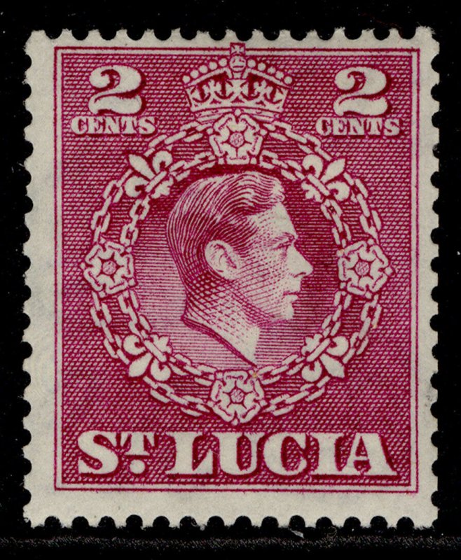 ST. LUCIA GVI SG147a, 2c magenta, M MINT.