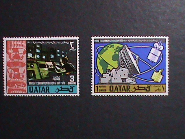 ​QATAR-1971 SC# 244//246 3RD WORLD TELECOMMUNICATION DAY  MINT VERY FINE