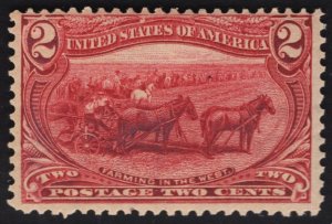 US #286 2c Copper Red Trans-Mississippi MINT NH  SCV $72.50