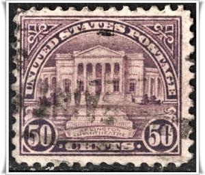 SC#570 50¢ Arlington Ampitheater Single (1922) Used*