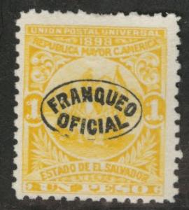 El Salvador Scott o140r MNG 1898 official Reprint