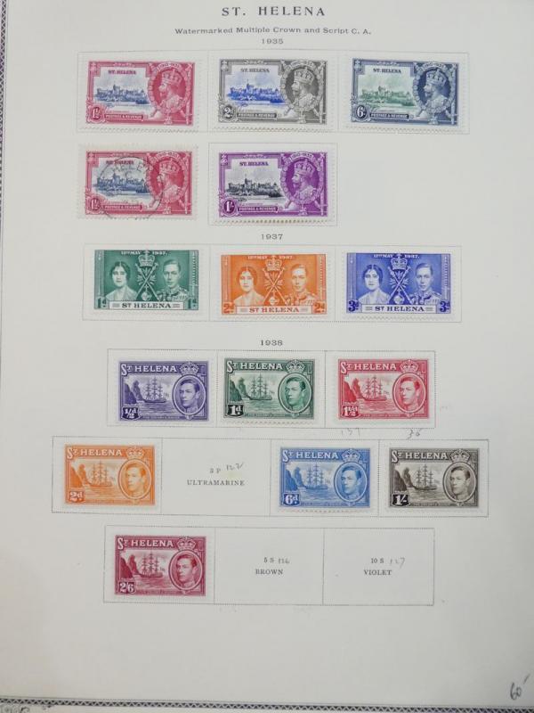 EDW1949SELL : ST HELENA Very nice Mint & Used collection on album pgs. Cat $1056