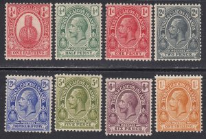 Turks & Caicos Islands #36-43 Mint