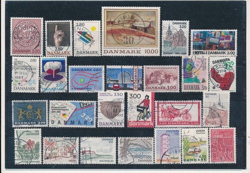 D397005 Denmark Nice selection of VFU Used stamps