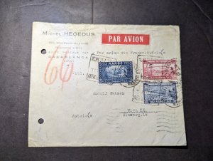 1935 Morocco Airmail Cover Casablanca to Vienna IX Austria