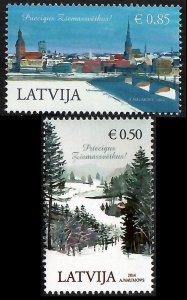 2014 Latvia 925-926 Christmas