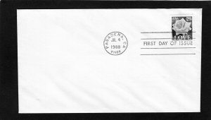 2378 LOVE, FDC no cachet
