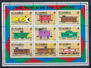 Gambia 1114 MNH 1991 Cabooses (ak4241)