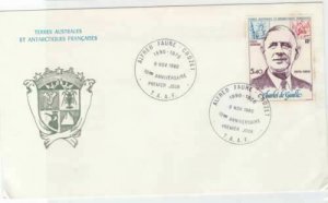charles de gaulle antarctica  stamps cover ref r15827