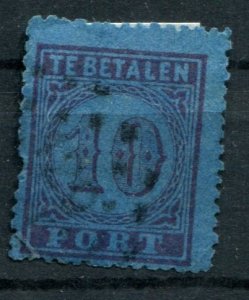 Netherlands Sc#J2 Used, 10c dk vio, Postage due - 1870 (1870)