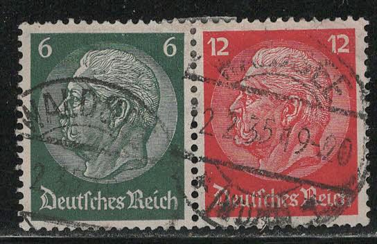 Germany Scott # 419, 422, used, se-tenant, Mi # W62