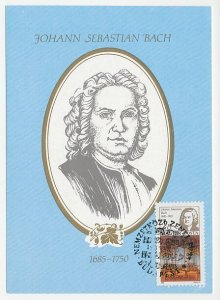 Maximum card Hungary 1985 Johann Sebastian Bach - Composer