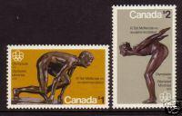 CANADA Scott 656-7 MNH** 1976 Olympic Sculpture Set These...