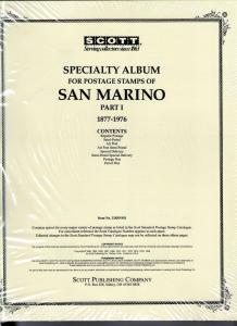 Scott Specialty Album pages for San Marino NEW