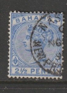 1884 Bahamas - Sc 28 - used VF - 1 single - Queen Victoria