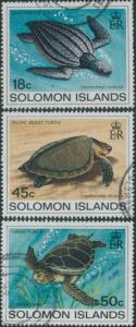 Solomon Islands 1983 SG485-488 Turtles set part FU