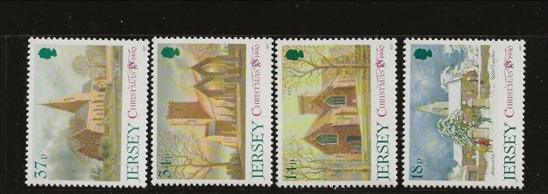 GB - JERSEY Sc 467-70 NH issue of 1988 - CHRISTMAS