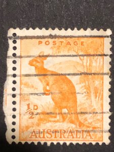 Australia orange 1d ,  postage, stamp mix good perf. Nice colour used stamp hs:3