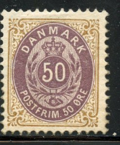 Denmark # 51, Mint Hinge Remain.