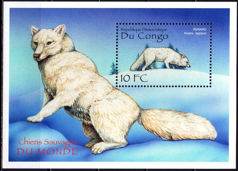 Kinshasa. 2000. bl89. Wild dog fauna. MNH.