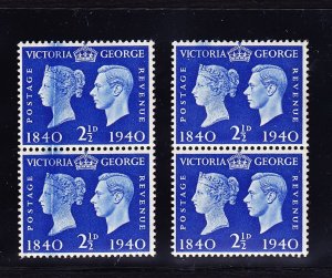 GB KGVI 1940 - SG483 2.5d Centenary - major printing flaw - unmounted mint  *