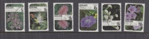 NETHERLANDS ANTILLES, 1985 Flowers set of 6, used.