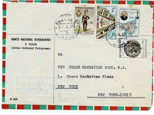 St. Thomas & Prince Islands 1969 airmail cover to the U.S., Scott 391