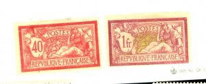 FRANCE 121 125 MINT FVF OG HR 125 V SM THIN Cat $42