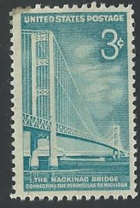 US Cat # 1109, Mackinac Bridge, MNH*-