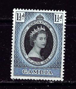 Gambia 152 Hinged 1952 QEII Coronation issue