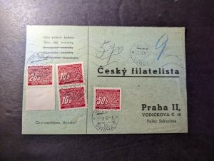 1942 Registered Germany Bohemia Moravia Cover Prague Local Use