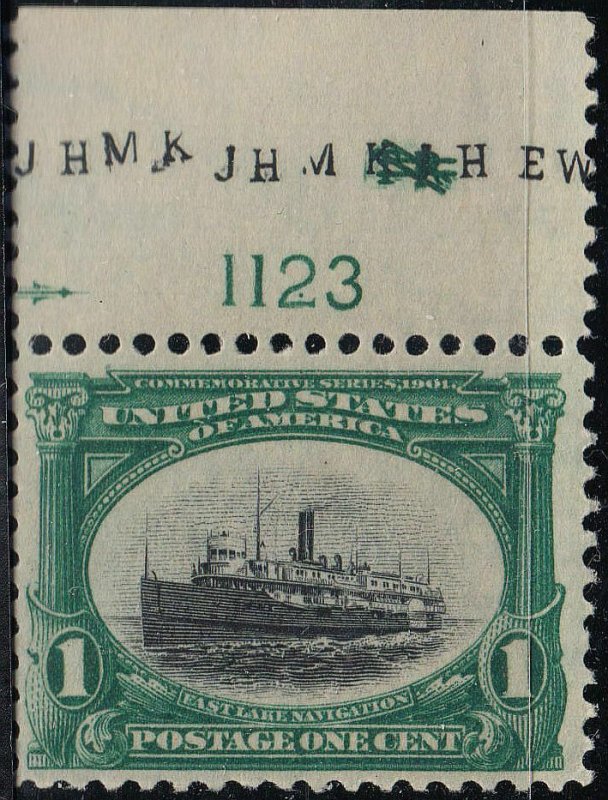 U.S. 294 VF NH Plate Sgl. (100419)