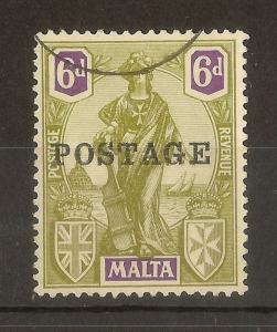 Malta 1926 6d SG151 Fine Used