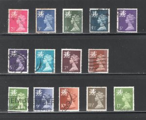 Wales & Monmouthshire #WMH1,2,3-9, 11-13, 16-17  VF, Used CV $6.10  ...  6950027