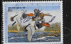 US #RW54   $10.00 Federal Duck Stamp  (U) multicolored  CV$8.00