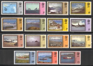 Falkland Island Dependencies Scott 1L38-1L52 MNHOG - 1980 FID Places and Culture