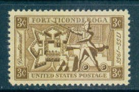 1071 3c Fort Ticonderoga Fine MNH